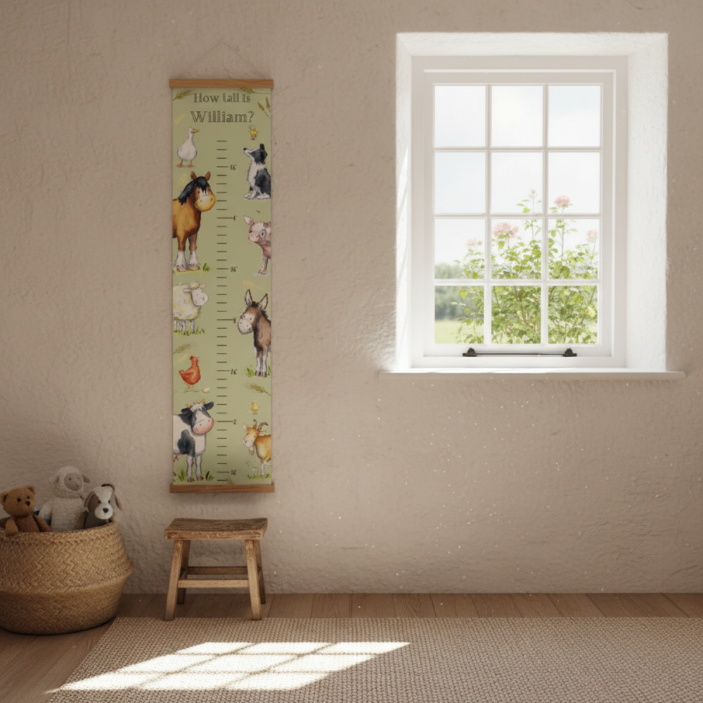 height chart mock cottage