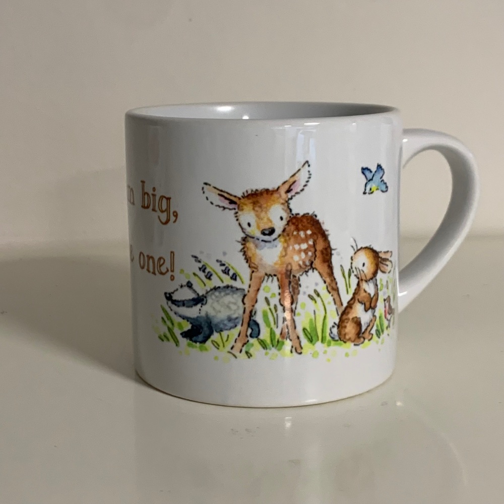 Woodland Animals Mug – Cute Forest Cup with Fox, Deer, Bunny & Badger