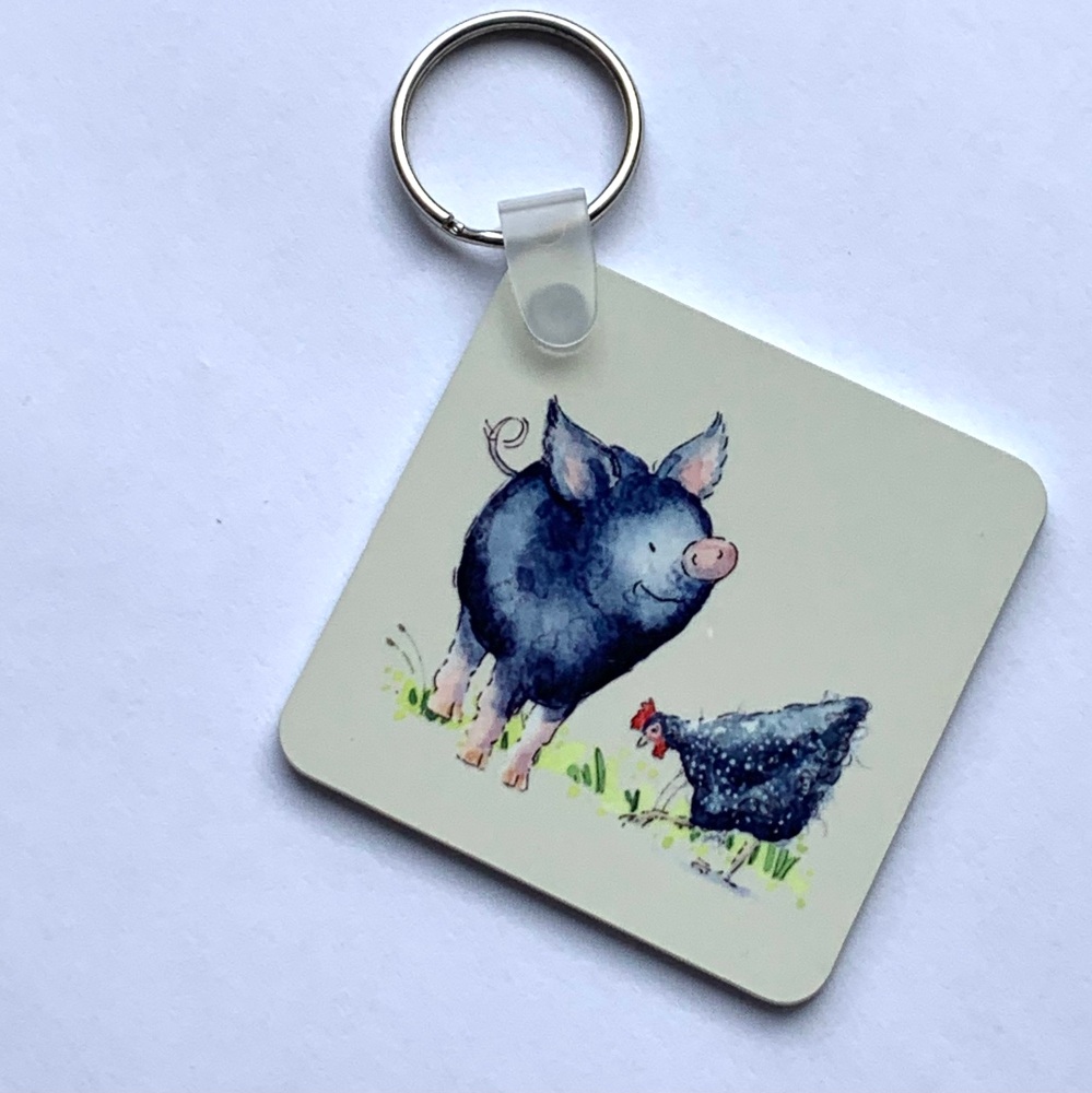 In-Stock Countryside Keyrings — Ready to Post