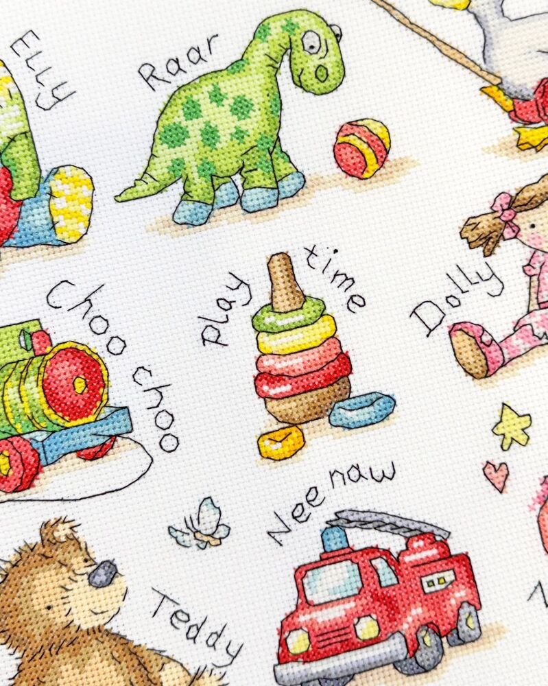 Toys Cross Stitch Kit &ndash; Play Nursery Needlework