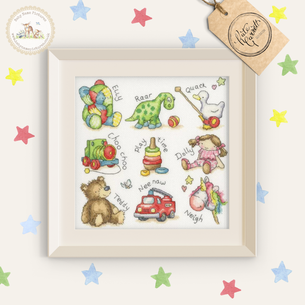 Toys Cross Stitch Kit &ndash; Play Nursery Needlework