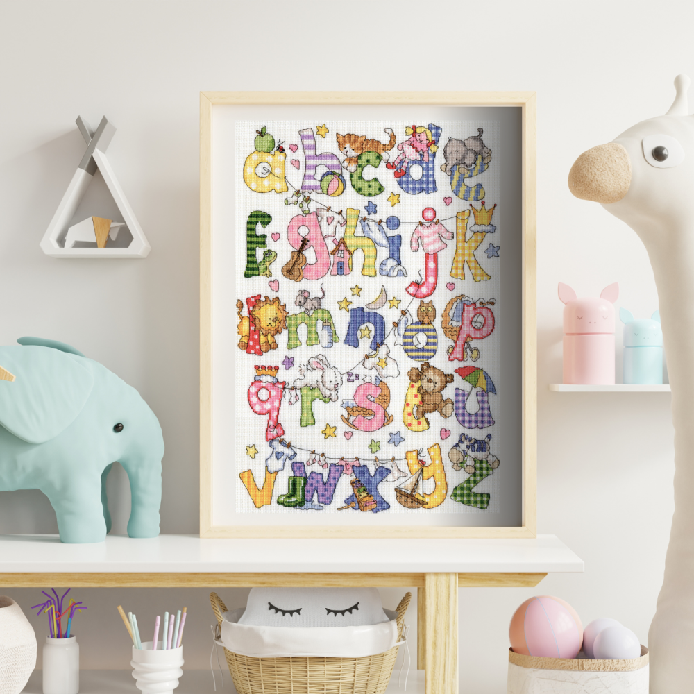 My First Alphabet baby sampler - Bothy Threads counted cross stitch XKG1