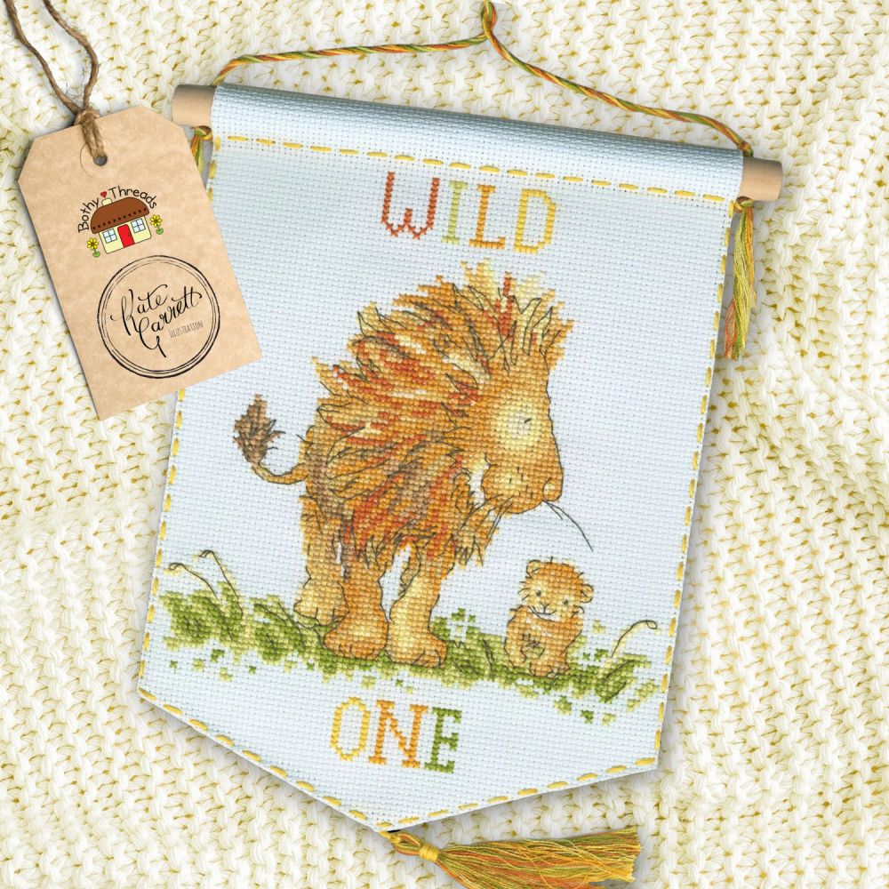 Wild one jungle nursery Cross stitch kit