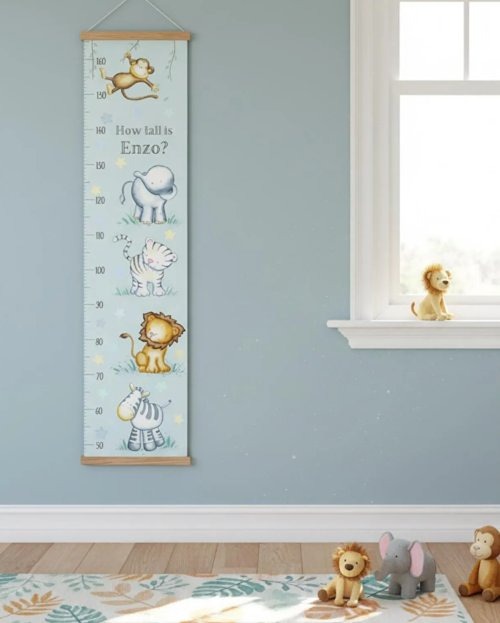 personalised height chart for nursery wall