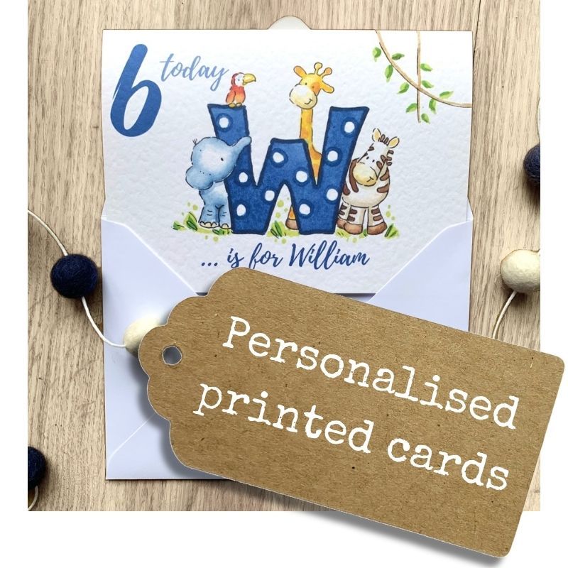 <!-- 020 -->Printed personalised cards