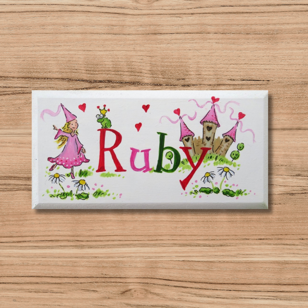 Handpainted Door Sign for Baby Girls &mdash; Custom Designs