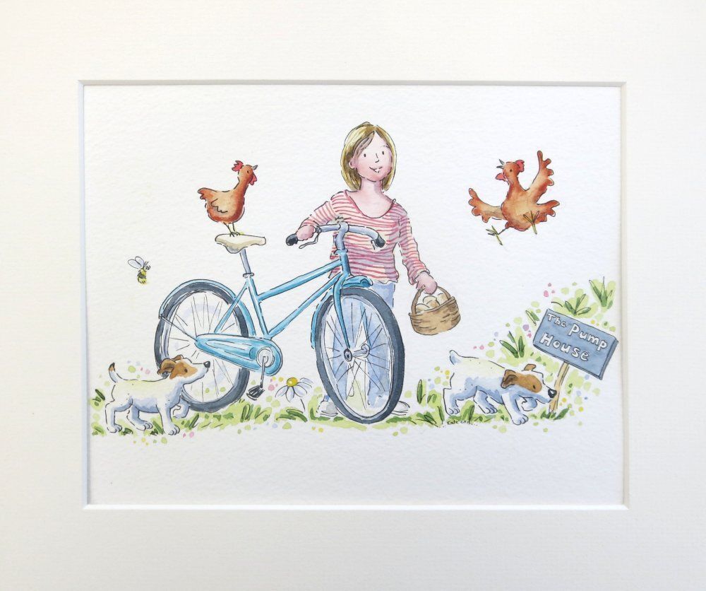 Personalised Watercolour Family Portrait &ndash; Hand Painted (12 &times; 10 Inches Framed)