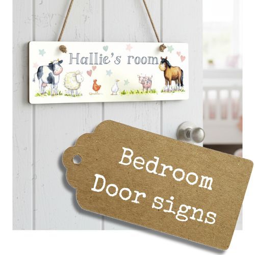 Personalised children's door signs