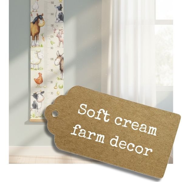 Soft cream nursery decor