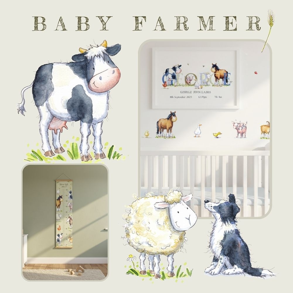 bespoke baby gift personalised nursery artwork