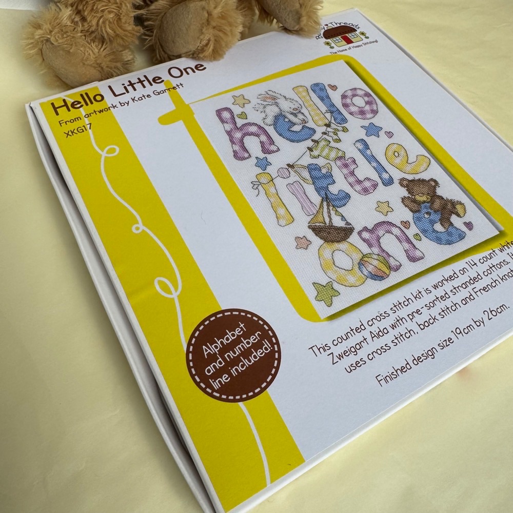 Hello Little One Cross Stitch Kit &ndash; Baby Sampler Keepsake