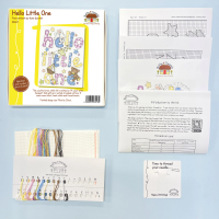 <!--500-->Hello Little One Cross Stitch Kit &acirc; Baby Sampler Keepsake