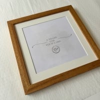 <!-- 999 -->Wooden frame for hand painted cards