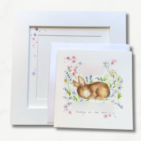 Hand painted personalised birthday card for child gift idea from parents or grandparents