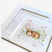 Personalised hand painted children&acirc;s birthday card with watercolour illustration and child&acirc;s name