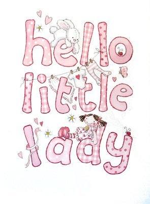 <!--010-->Hello Little Lady - new baby girl