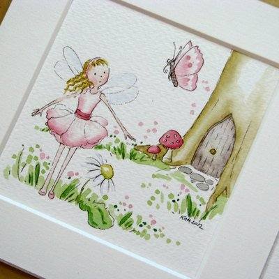 Mini Fairy watercolour