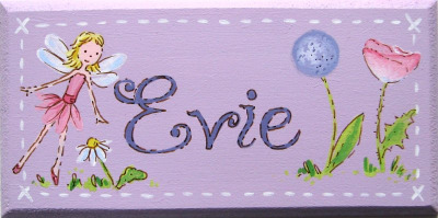 Evie door plaque