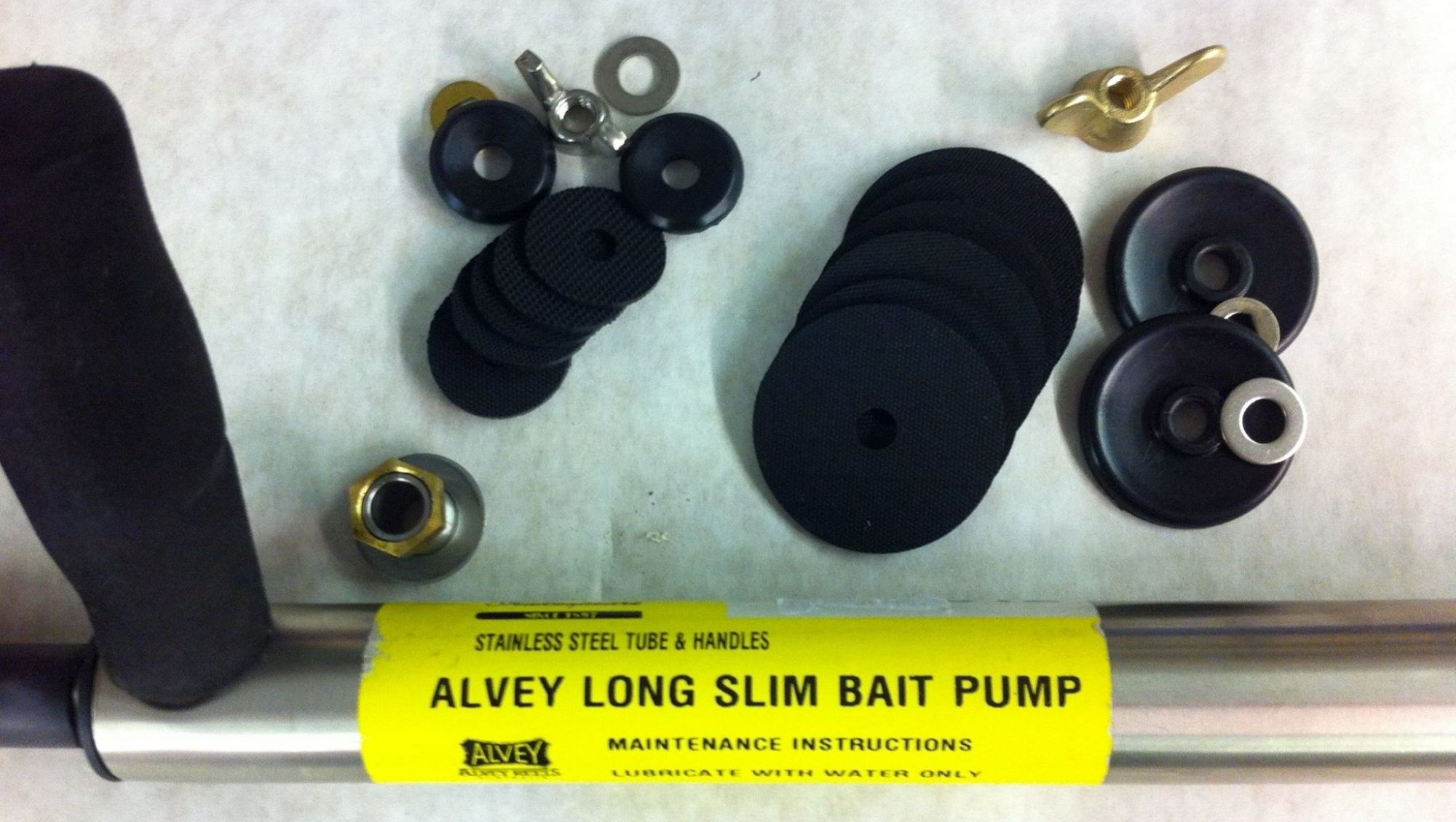 Stainless Steel Alvey 28mm Bait Pump Flashmer Spares Kit Veals - Main Image