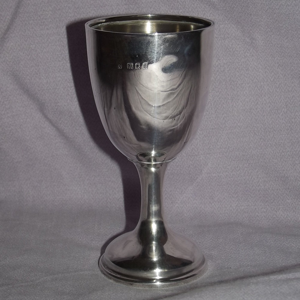 Silver Goblet Drinking Cup, London, 1922.
