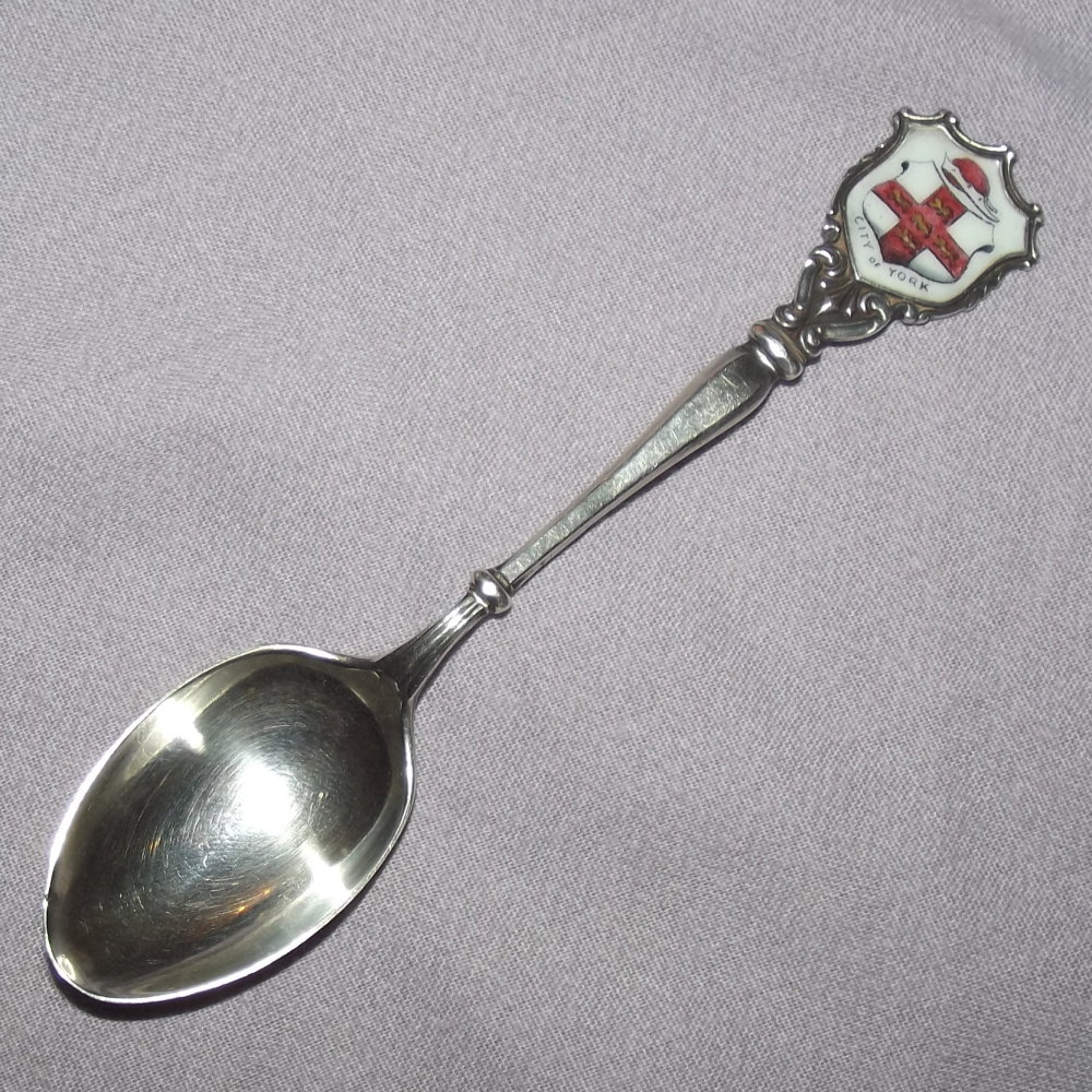Silver Souvenir Spoon, City of York, 1913.