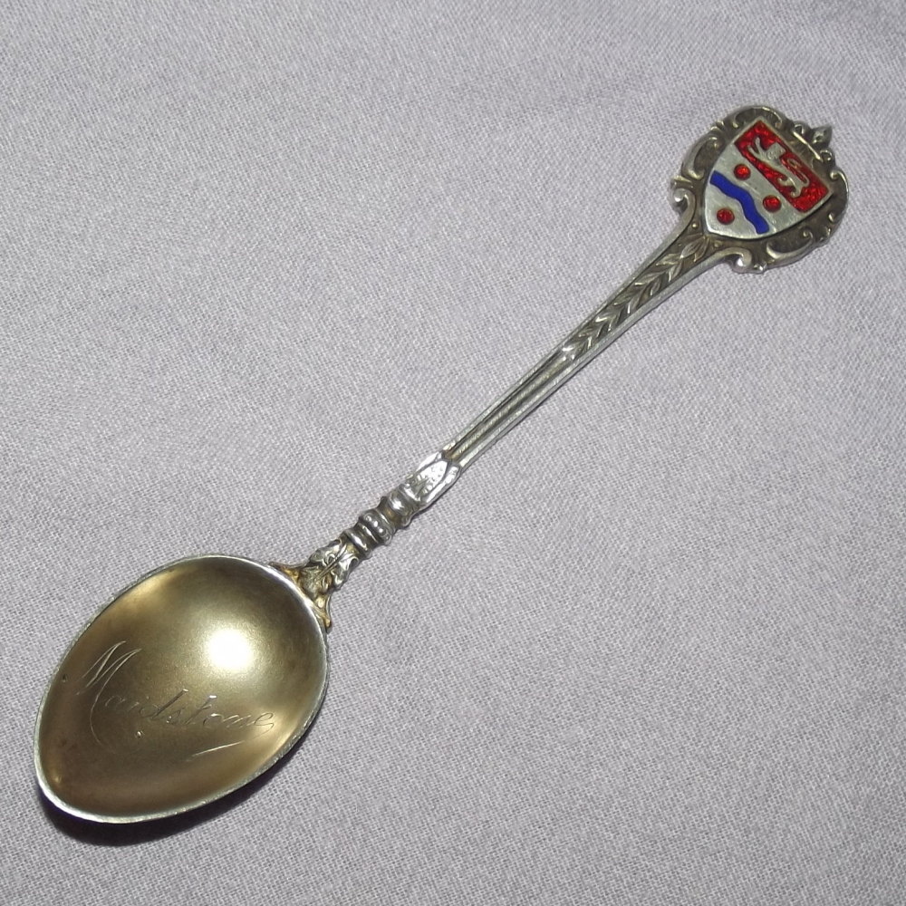 Silver Souvenir Spoon, Maidstone, 1904.