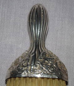 Victorian Silver Top Hat Brush Birmingham 1894 (4)