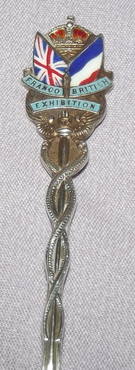 Silver Souvenir Spoon Franco British Exhibition 1907 (3)