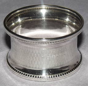 Silver Napkin Ring Birmingham 1919 (4)