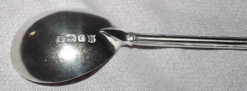 Solid Silver Apostle Spoon Sheffield 1909 (6)