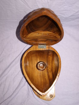 Large Wooden Nutcracker In The Shape Of A Walnut And Mallet (3)
