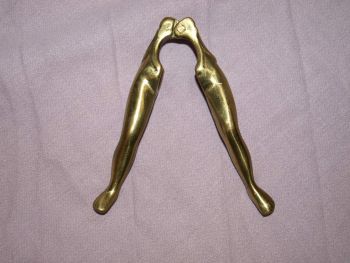 Ladies Legs Brass Nut Crackers. (3)