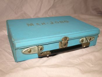 Vintage Mah Jong Set in Blue Carry Case (5)