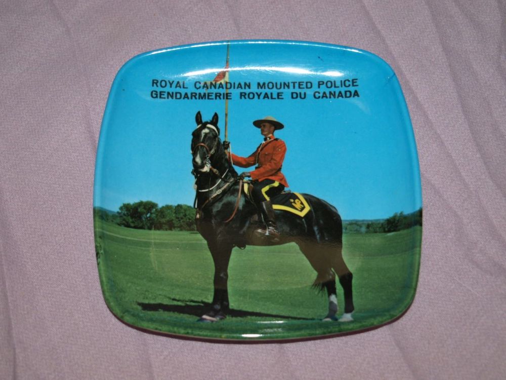 Vintage Melamine Dish, Royal Canadian Mounted Police.