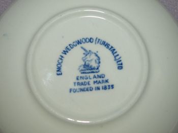 Wedgwood Blue and White Pin Dish, Game Keeper. (3)