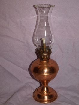 Vintage Small Copper Oil Lamp. (2)