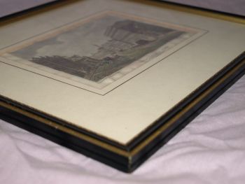 View in Parliament Street, Westminster Framed Antique Print. (3)