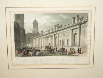 East Front of The Bank of England and New Tower of Royal Exchange, from St