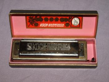 Koch Chromatic 10 Hole Harmonica with Original Box. (2)