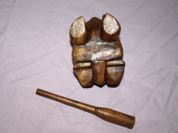 Wooden Croaking Frog Instrument. (5)