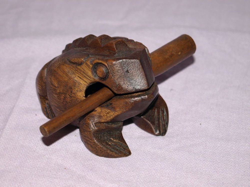 Wooden Croaking Frog Instrument.