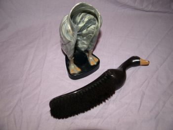 Vintage Standing Duck Clothes Brush. (7)