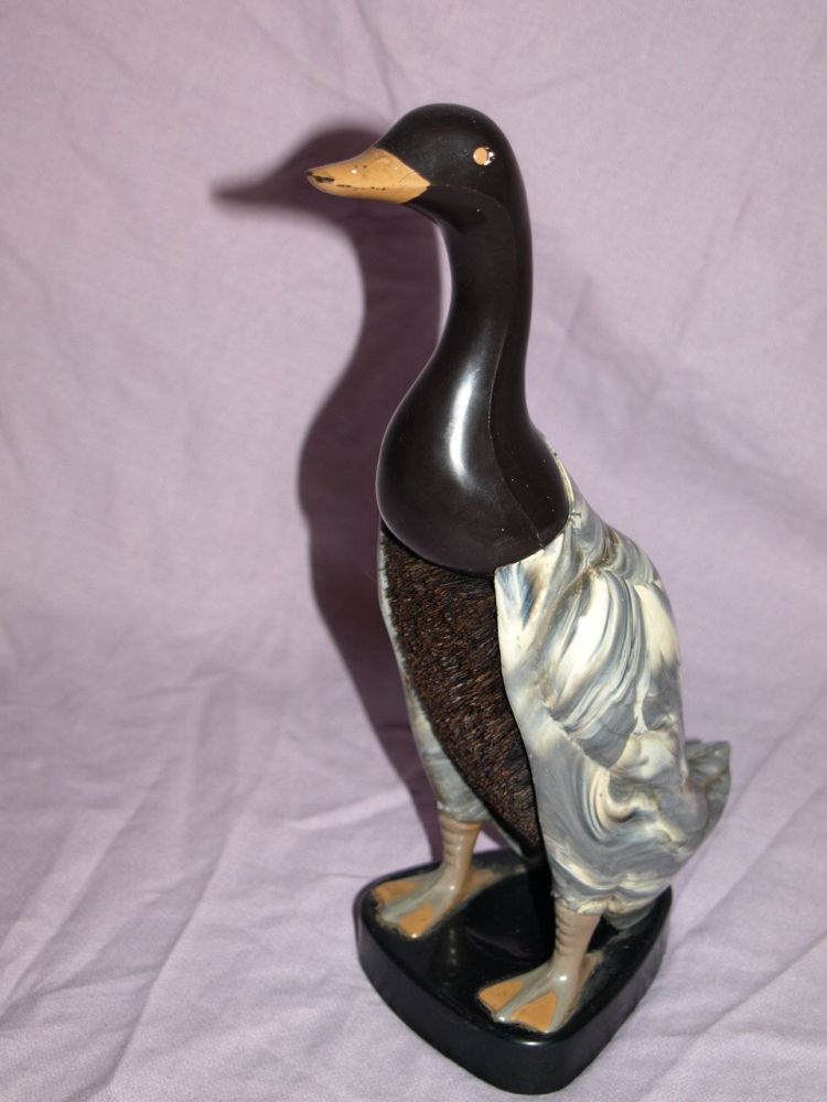 Vintage Standing Duck Clothes Brush.