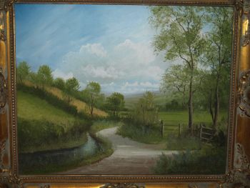 Countryside Scene, Oil On Board, Signed Raymond Price. (2)