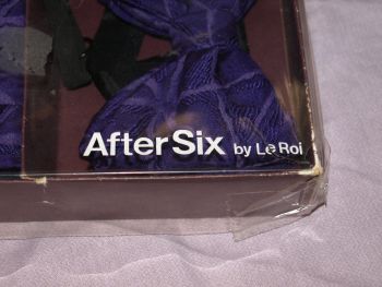After Six by Le Roi Purple Bow Tie and Cummerbund. (6)