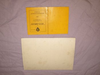 Vintage Keg Meg Membership Card and Certificate 1930s. (5)