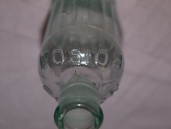 Kilner Brothers Aqua Glass poison Bottle with Stopper. (3)