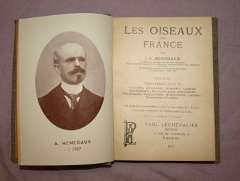 Les Oiseaux De France, The Birds of France Book, A Menegaux, Vol 3. (4)