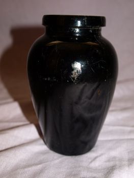 Vintage Amber Glass Virol Jar. (7)