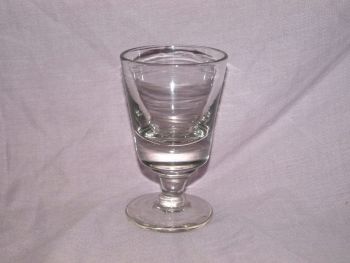 Late Victorian Deceptive Rummer Drinking Glass. (3)